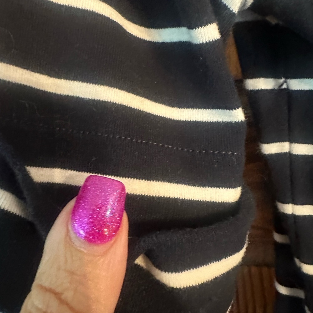 Ralph Lauren Black Label Navy and White Striped Tee - Picture 3 of 4